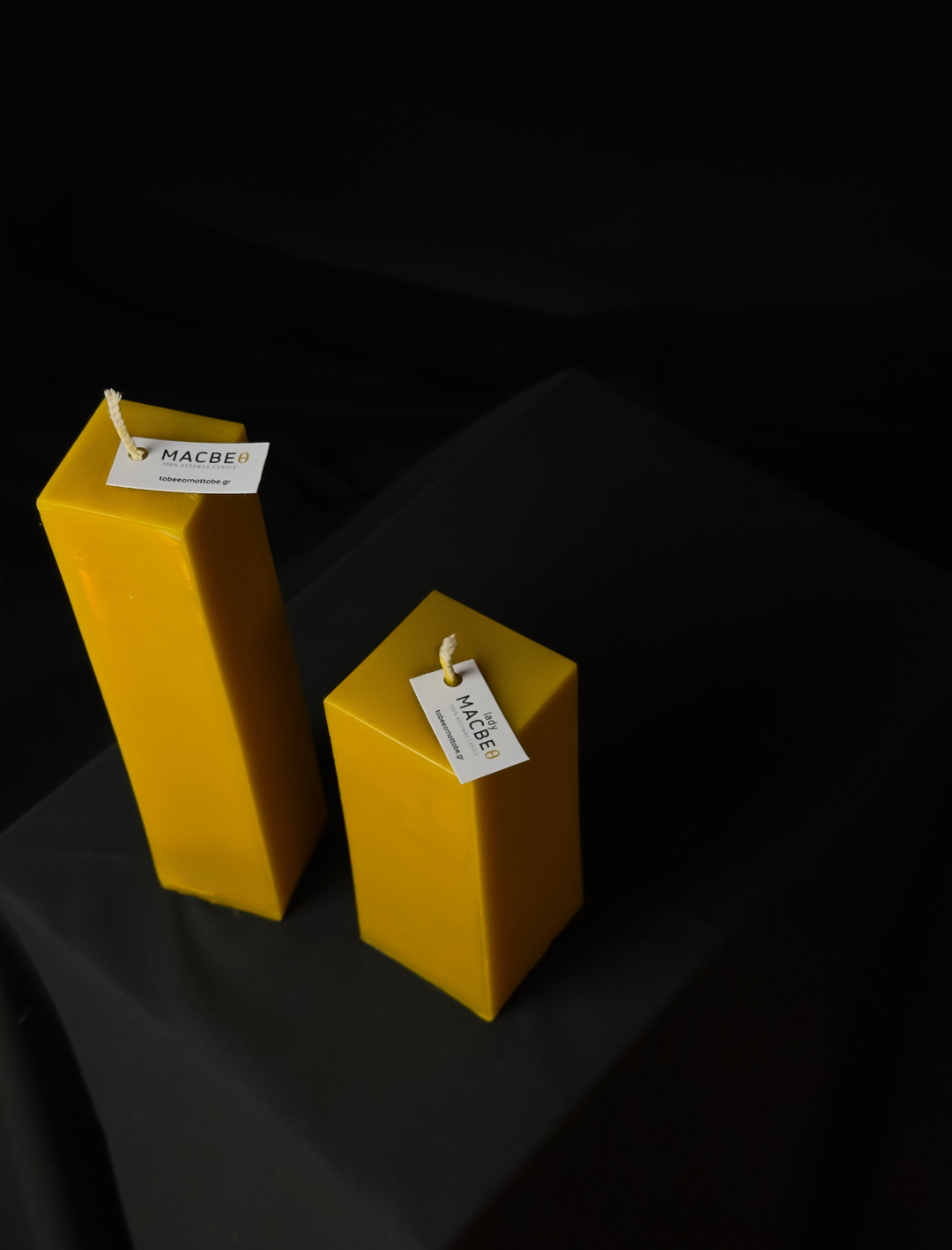 MACBEθ & LADY MACBEθ • Beeswax Pillar Candles
