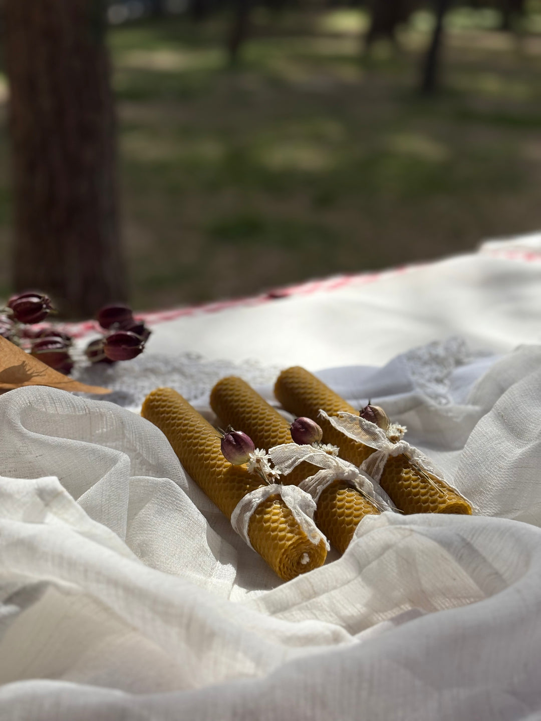 Zōḗ | Λαμπάδα από φύλλα κερήθρας