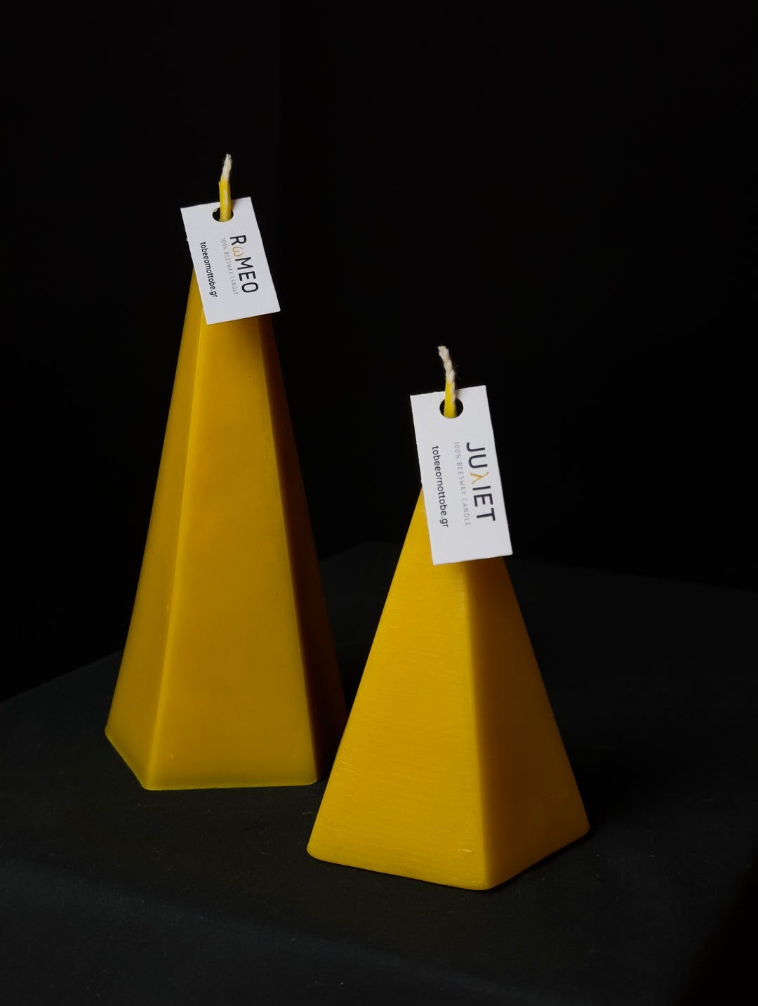 RωMEO & JUλIET - Beeswax Pillar Candles