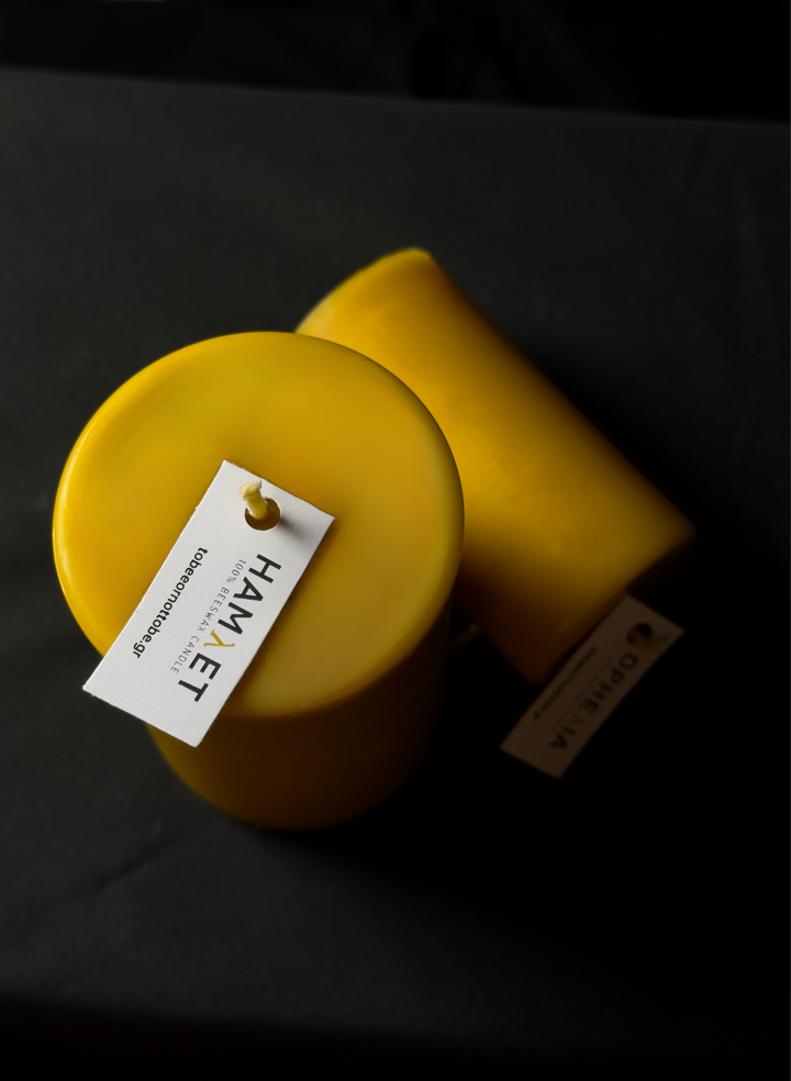 HAMλET & OPHEλIA • Beeswax Pillar Candles