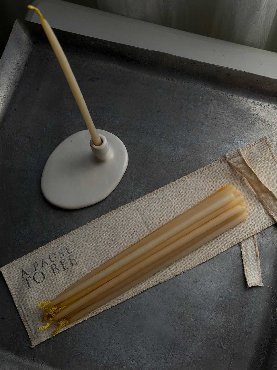 MINI BEESWAX TAPERS