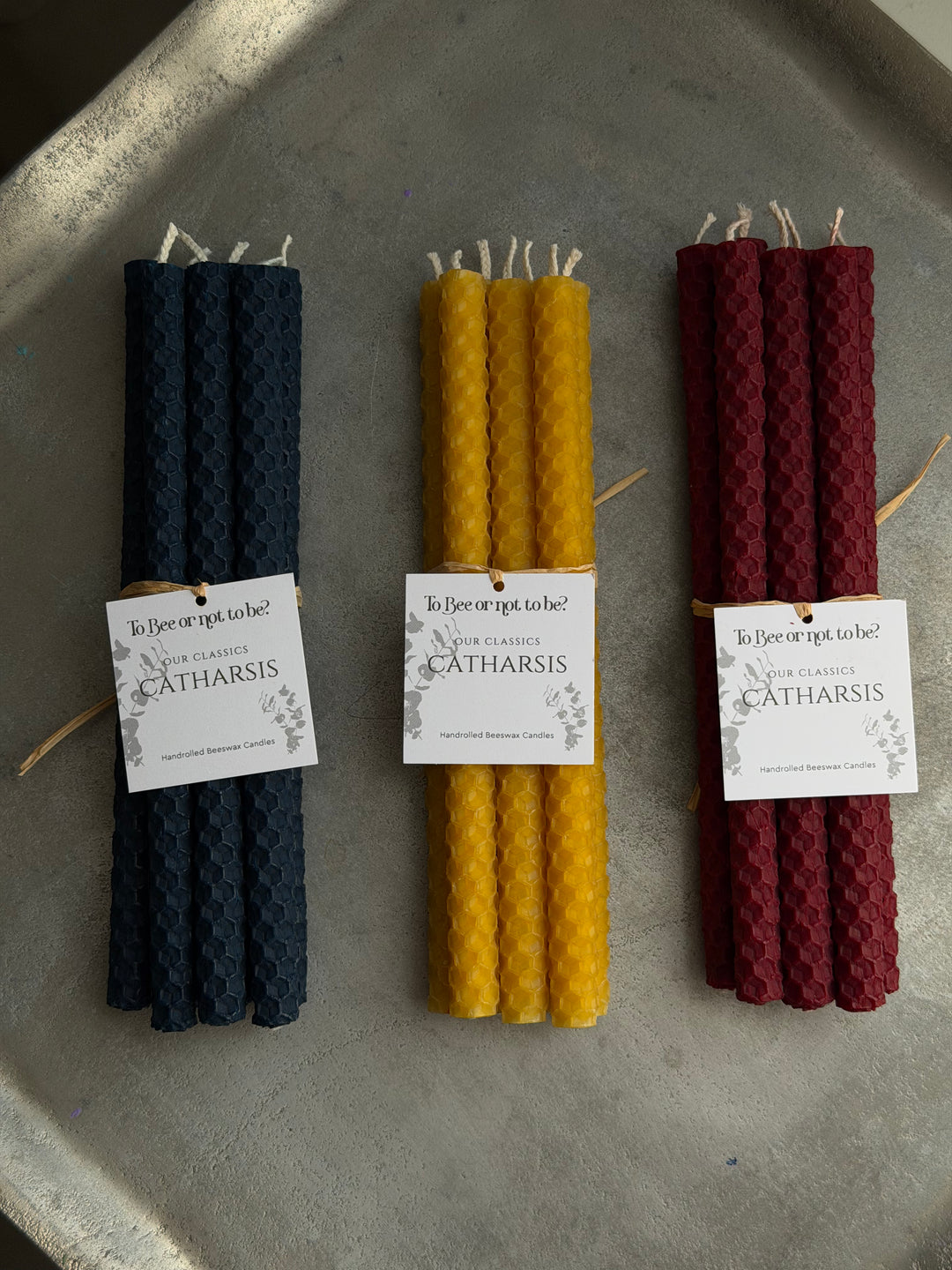 CATHARSIS MINI | HANDROLLED BEESWAX CANDLES