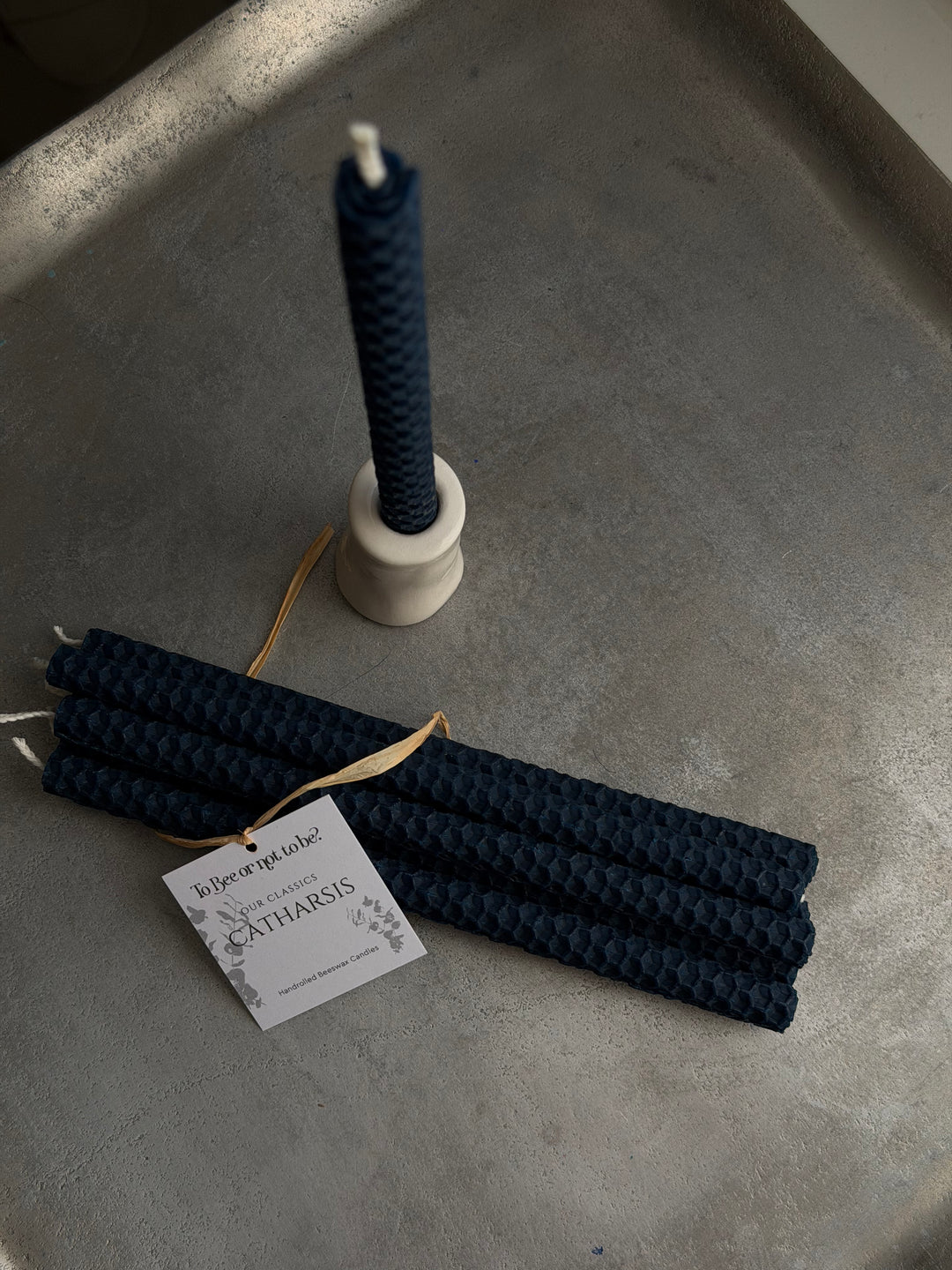 CATHARSIS MINI | HANDROLLED BEESWAX CANDLES