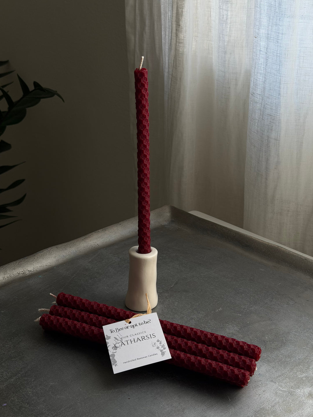 CATHARSIS MINI | HANDROLLED BEESWAX CANDLES