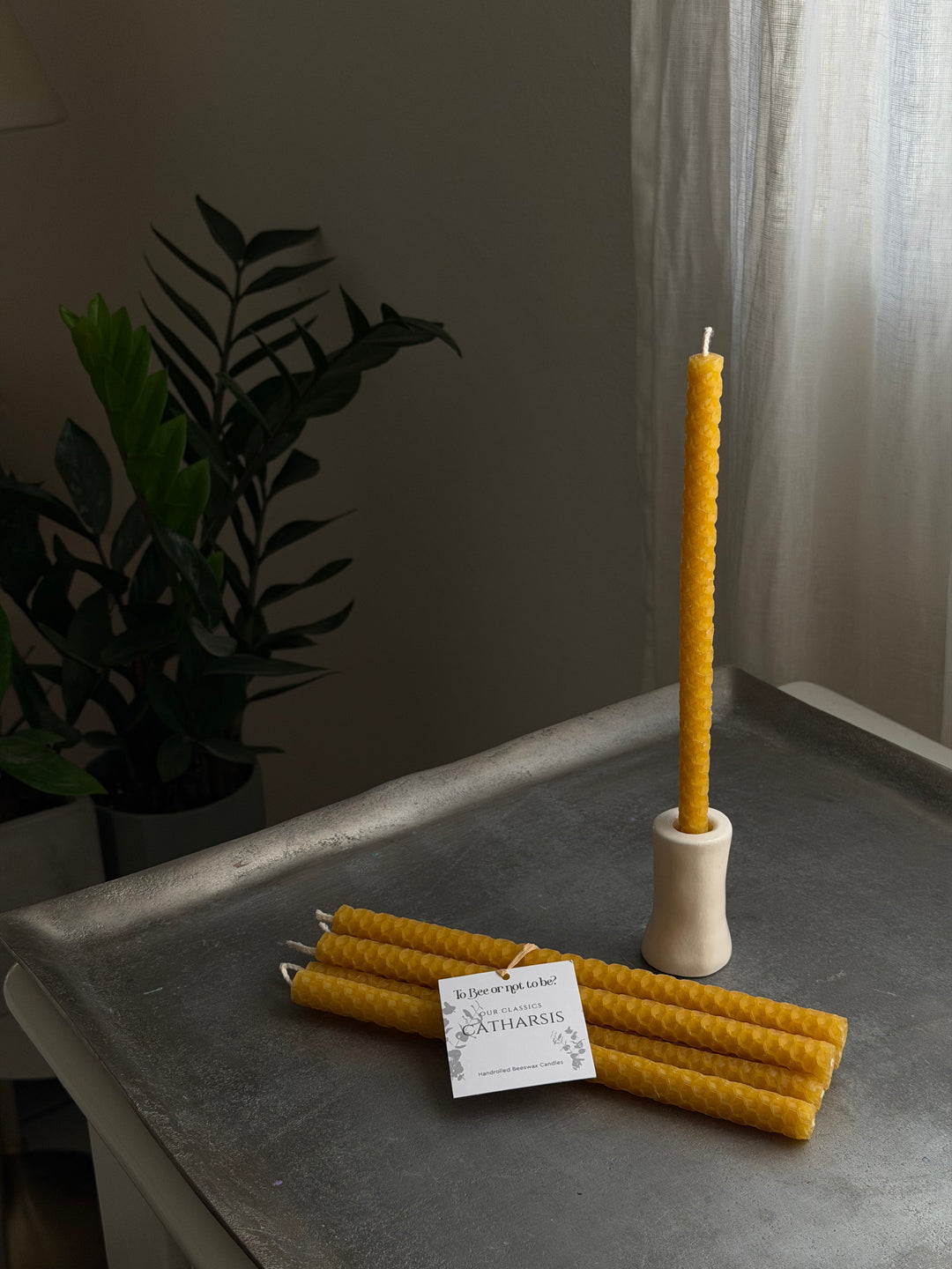 CATHARSIS MINI | HANDROLLED BEESWAX CANDLES