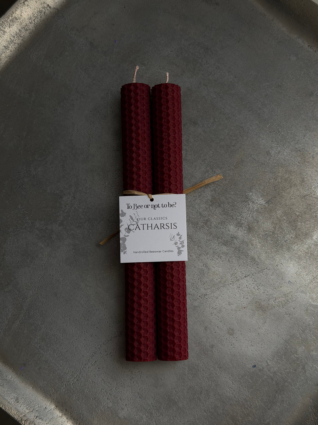 CATHARSIS | HANDROLLED BEESWAX CANDLES