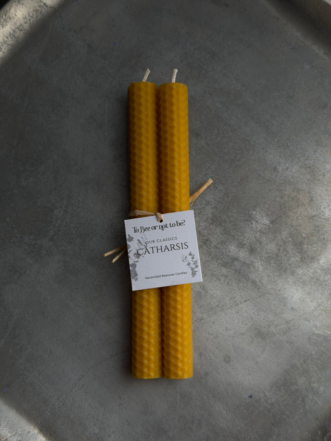 CATHARSIS | HANDROLLED BEESWAX CANDLES