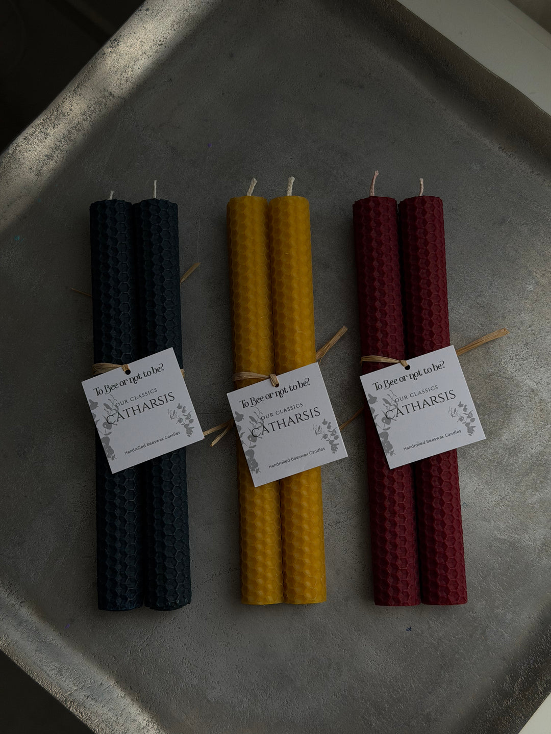 CATHARSIS | HANDROLLED BEESWAX CANDLES