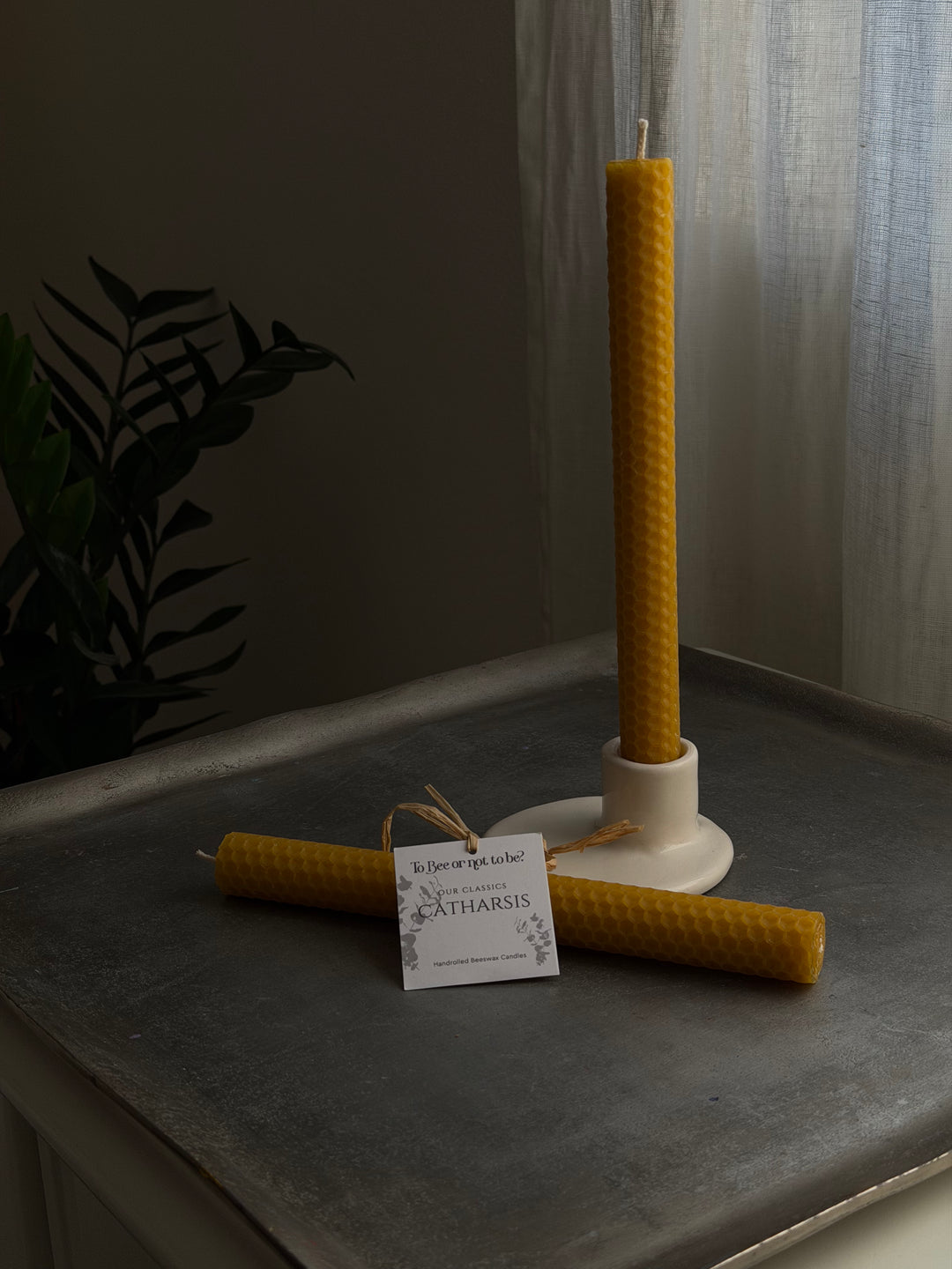 CATHARSIS | HANDROLLED BEESWAX CANDLES