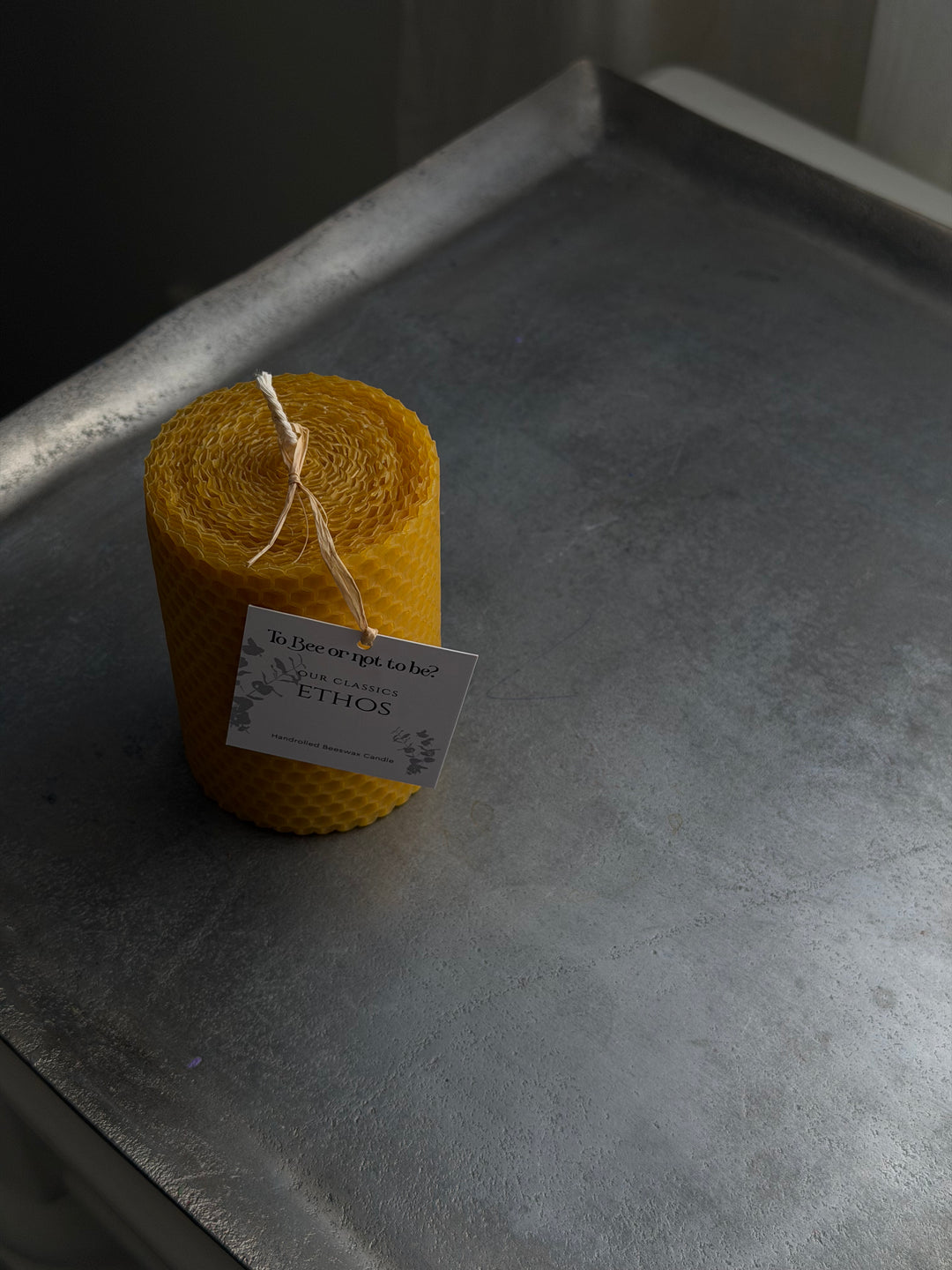 ETHOS | HANDROLLED BEESWAX CANDLE