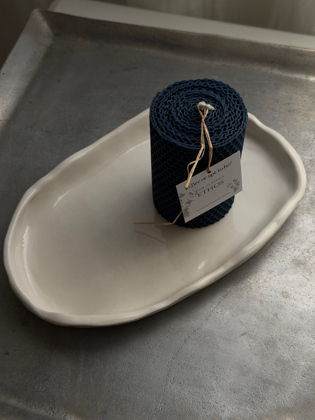 ETHOS | HANDROLLED BEESWAX CANDLE