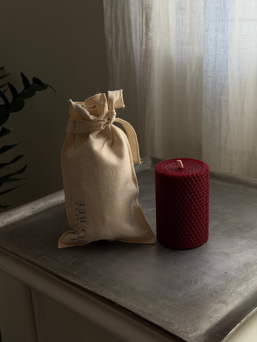 ETHOS | HANDROLLED BEESWAX CANDLE