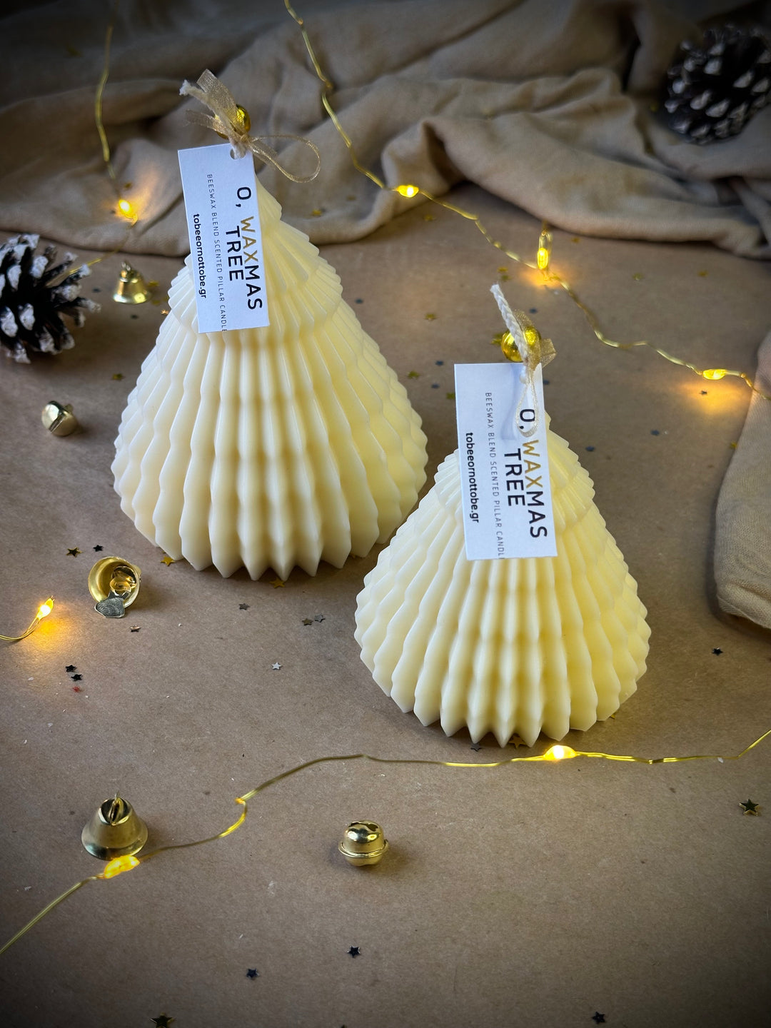 Origami Waxmas Tree Candles