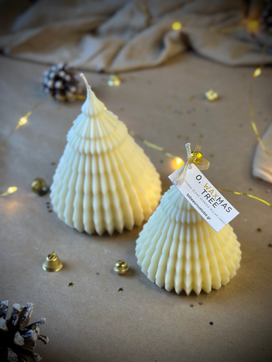 Origami Waxmas Tree Candles