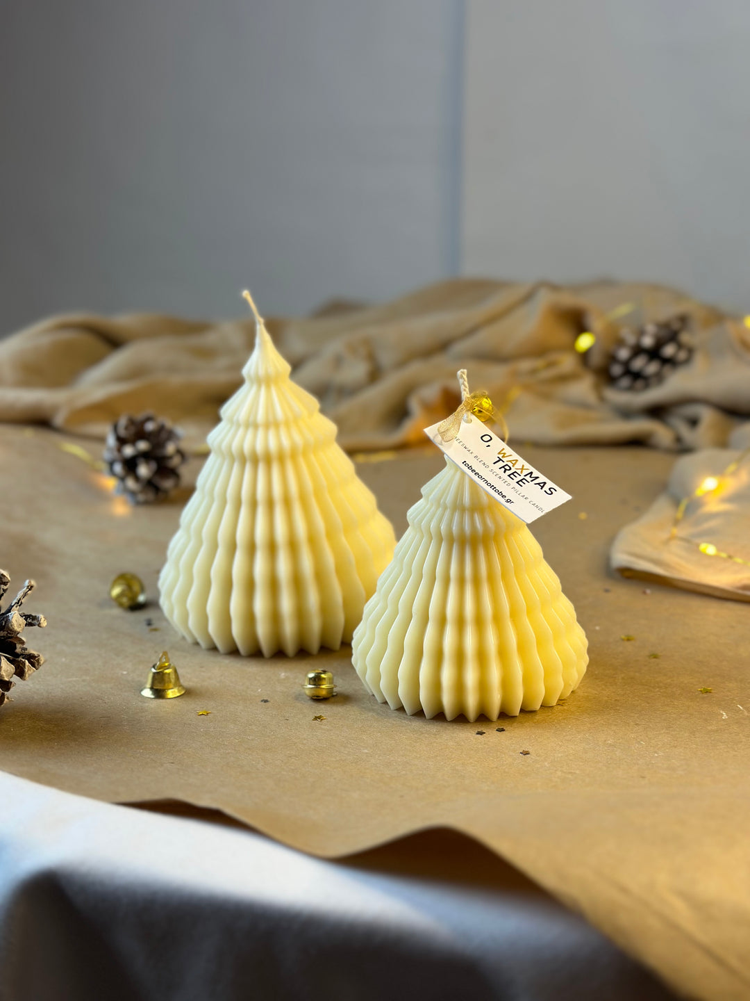 Origami Waxmas Tree Candles