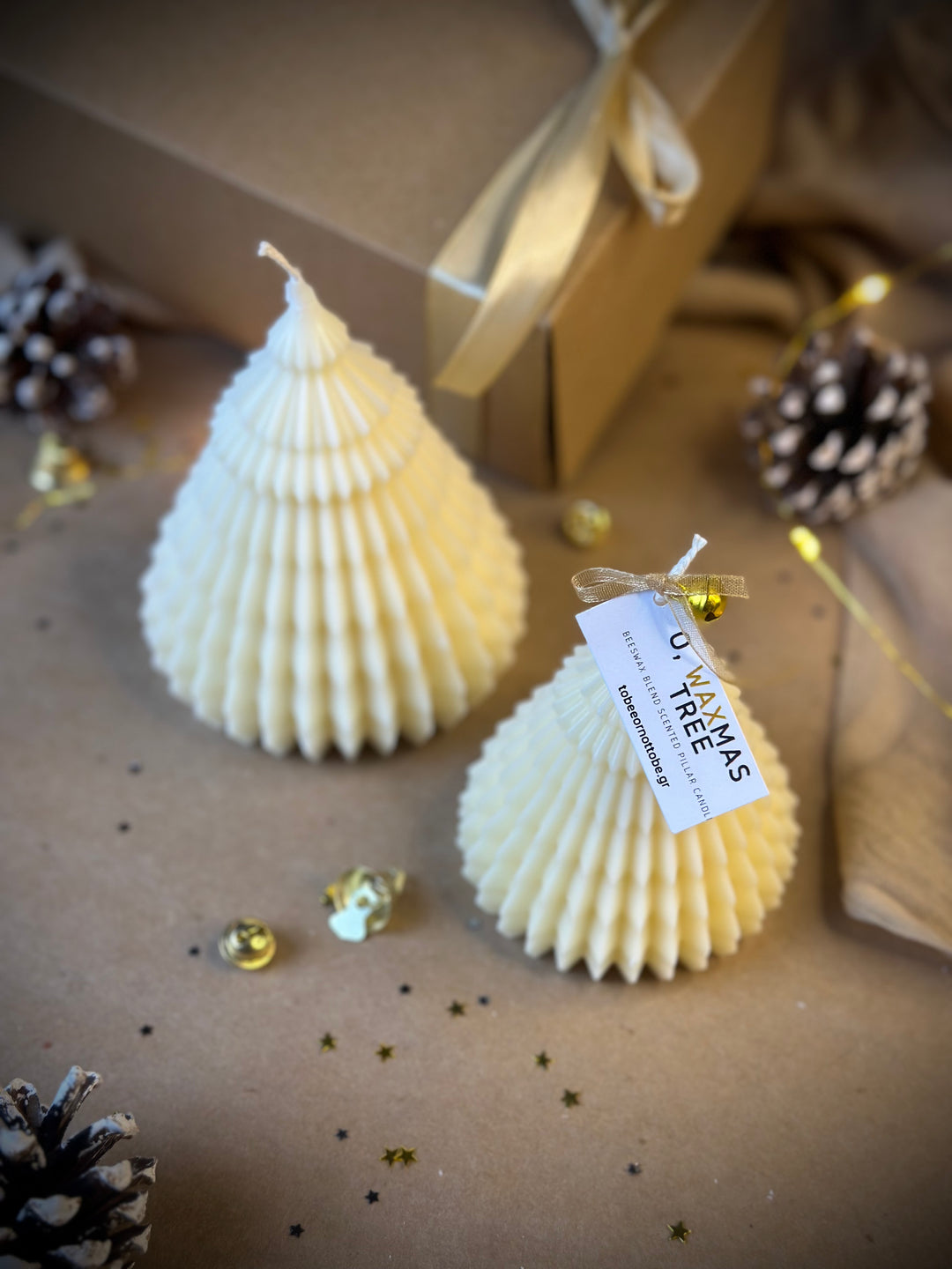 Origami Waxmas Tree Candles